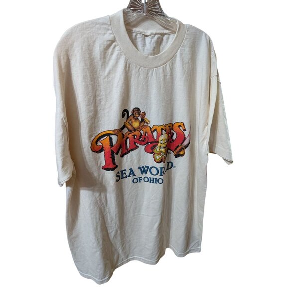 Vintage Seaworld of Ohio T Shirt with Pirates Graphic Unisex Size XXL - Picture 1 of 4